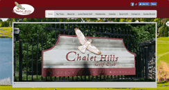 Desktop Screenshot of chalethillsgolfclub.com